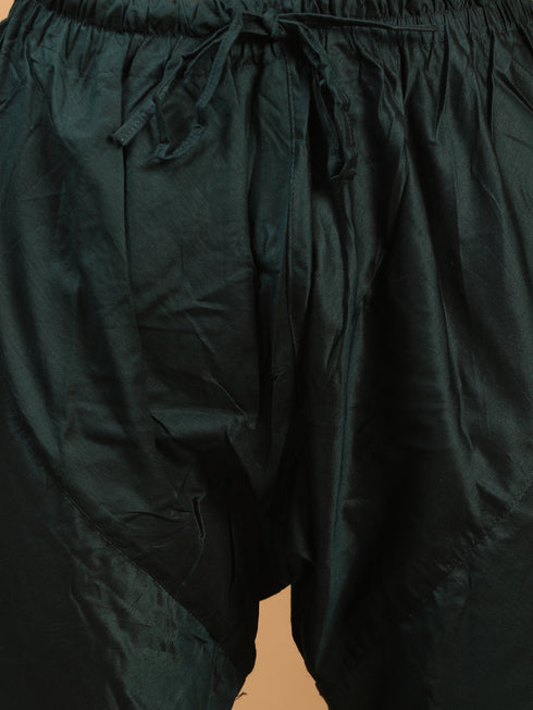 Vastramay Baap Beta Mirror Green Kurta Pyjama Set